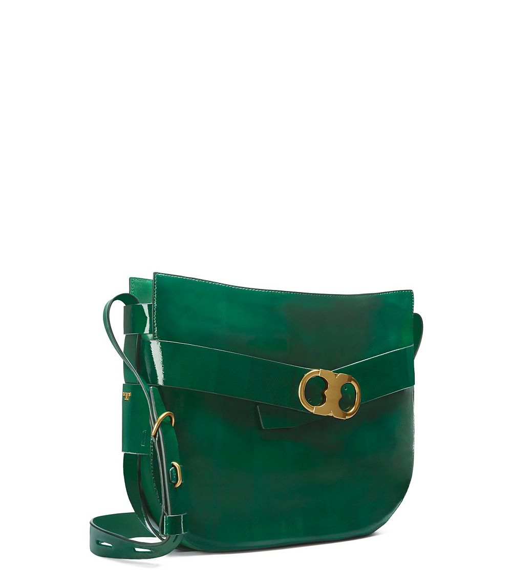 Tory Burch Green Cotton-Like Shoulder Bag main image 1